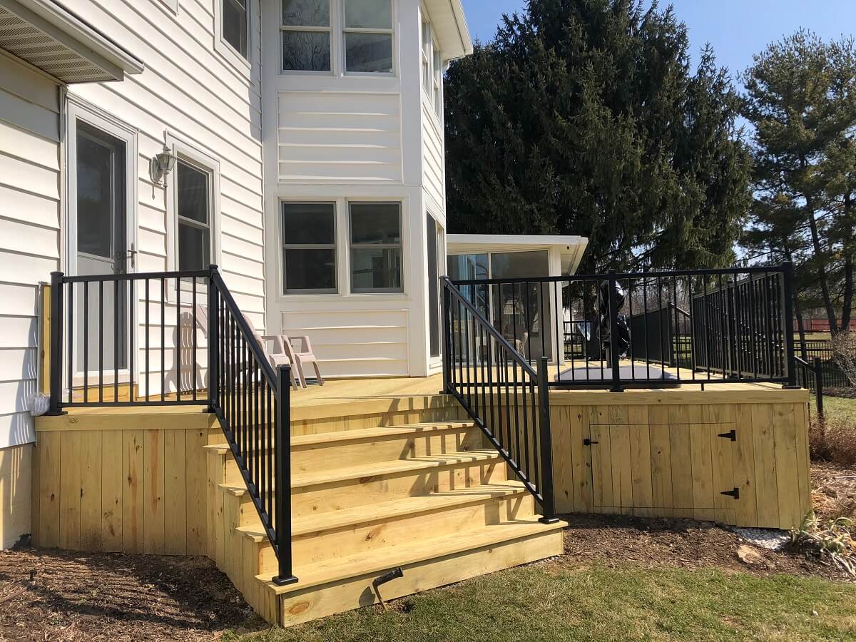 wooden deck